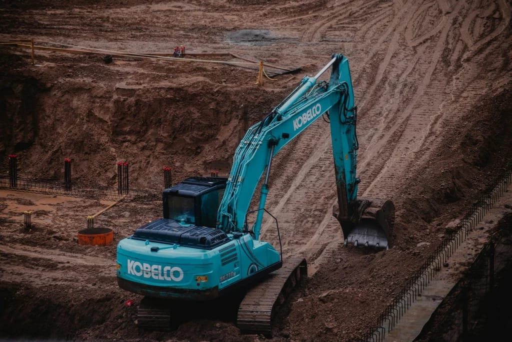 Site preparation works UAE - earthwork excavation and land grading by Mahraj Industries civil work contractor in Dubai