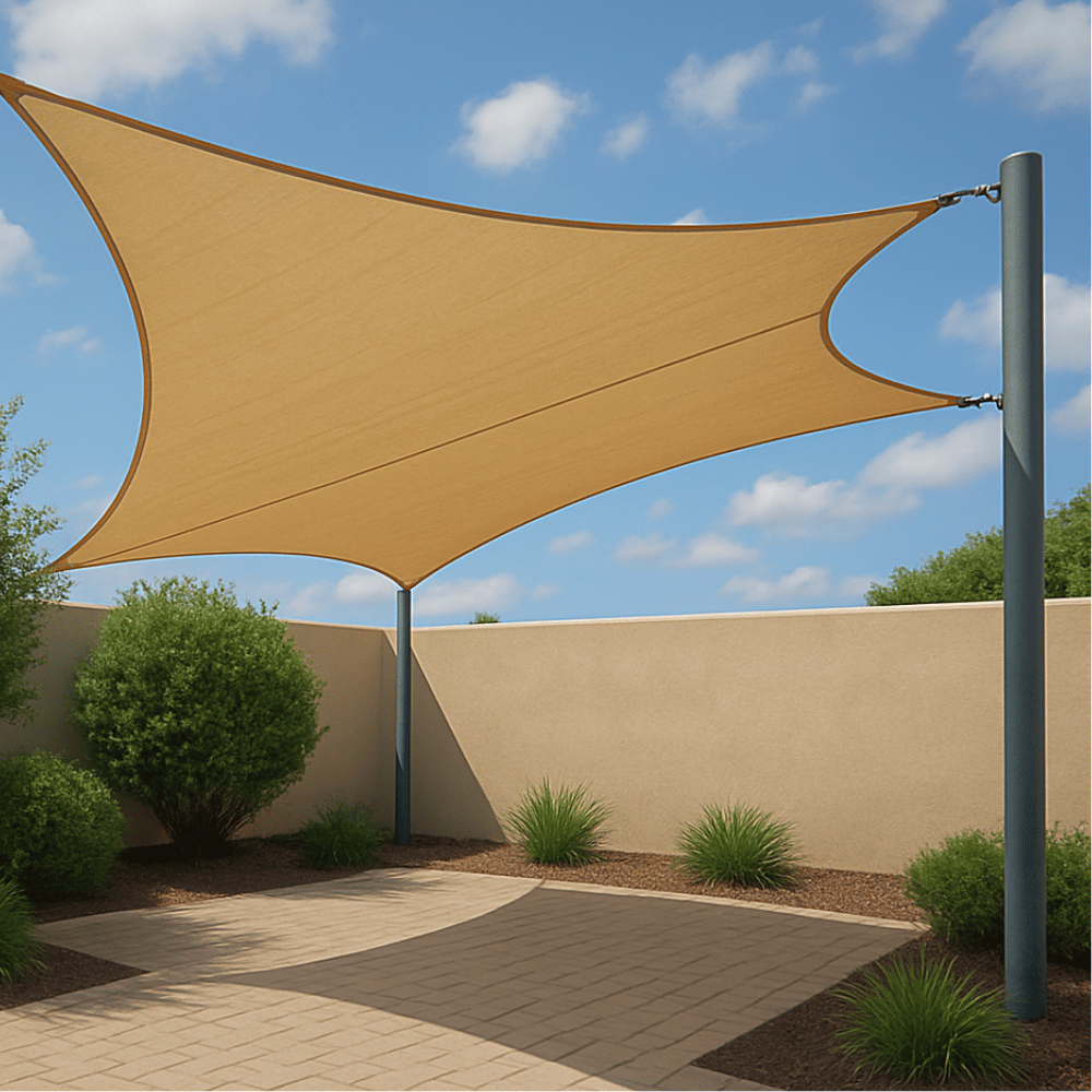 Sail type shades
